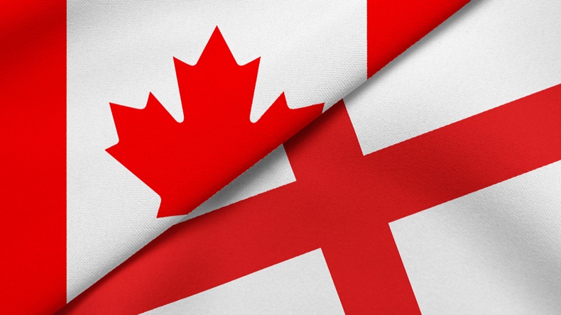 send and transfer money from Canada to England
